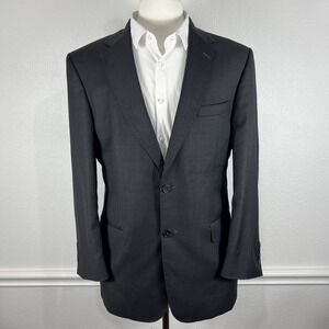 Jos A Bank Signature‎ Gold Blazer Men's 41R Charcoal Gray Sport Coat Suit Jacket